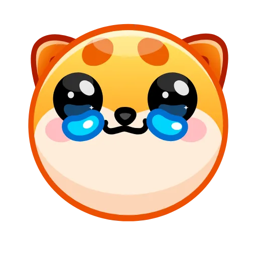 🥹 Стикер «Fox emoji» для Telegram