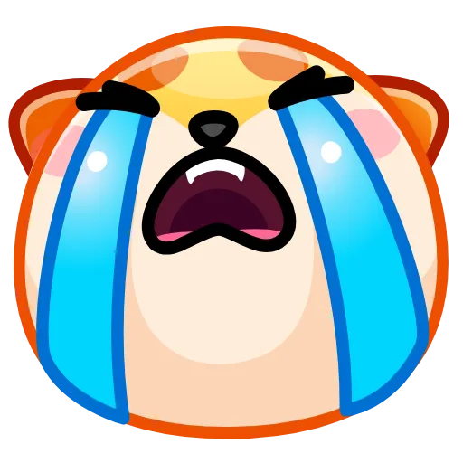 😭 Стикер «Fox emoji» для Telegram
