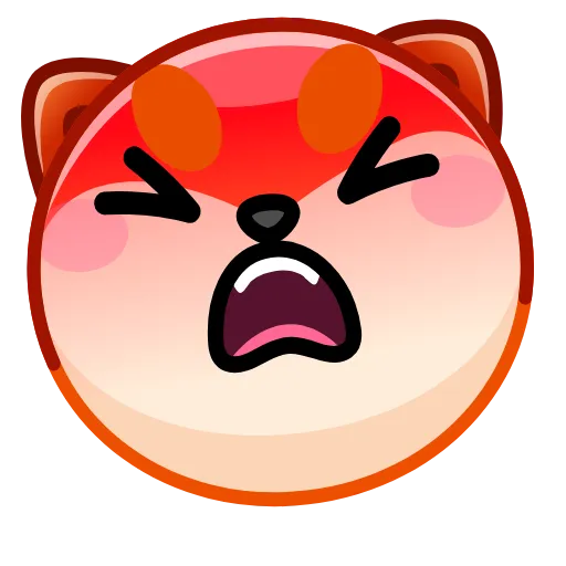 😡 Стикер «Fox emoji» для Telegram