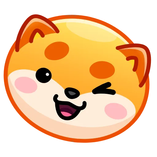 😉 Стикер «Fox emoji» для Telegram