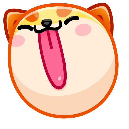 😛 Стикер «Fox emoji» для Telegram
