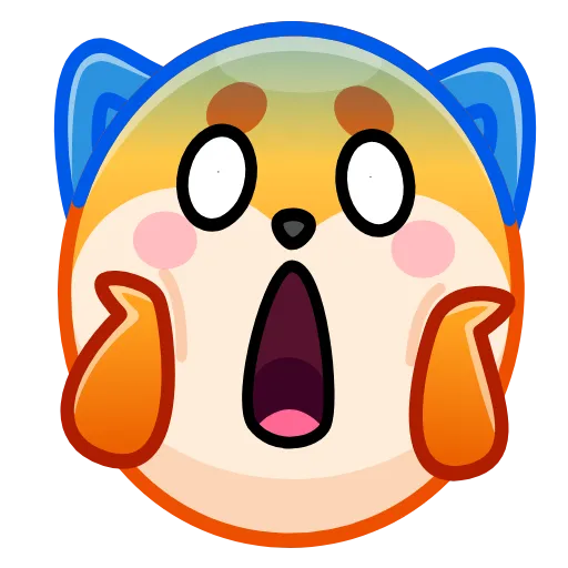 😱 Стикер «Fox emoji» для Telegram
