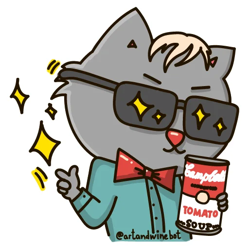 ✨ Стикер «Art&Wine» для Telegram