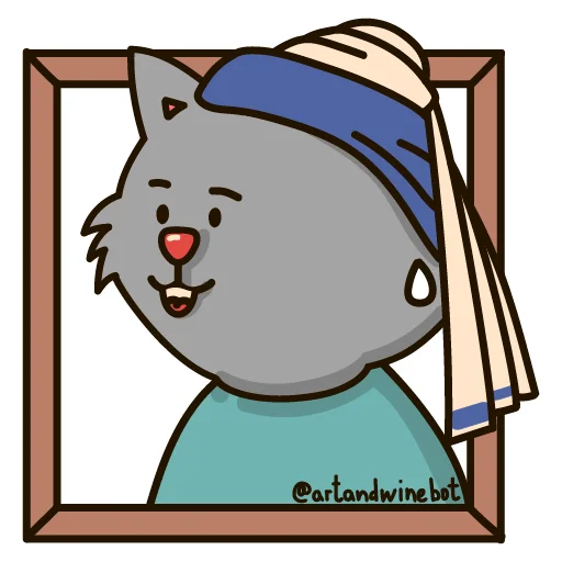 🖼 Стикер «Art&Wine» для Telegram