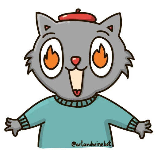 🔥 Стикер «Art&Wine» для Telegram