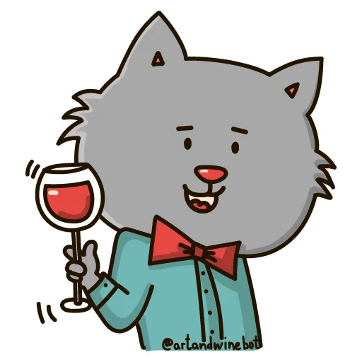 🍷 Стикер «Art&Wine» для Telegram