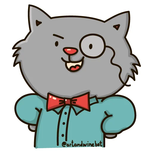 🧐 Стикер «Art&Wine» для Telegram