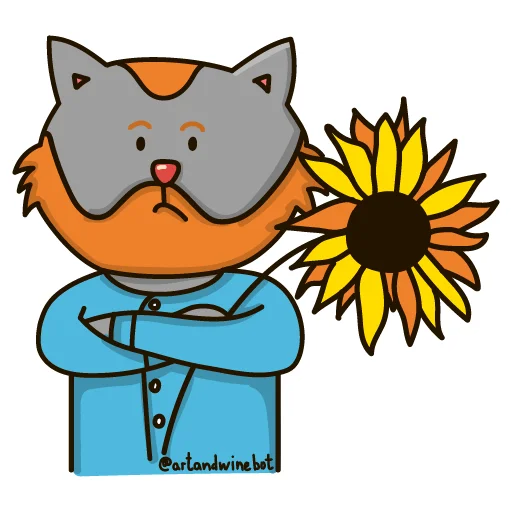 😏 Стикер «Art&Wine» для Telegram