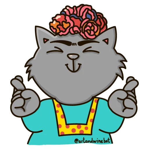 😆 Стикер «Art&Wine» для Telegram