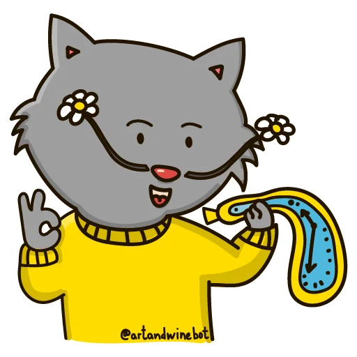 👌 Стикер «Art&Wine» для Telegram