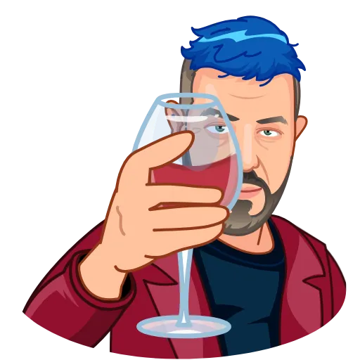 🍷 Стикер «Артемий Лебедев» для Telegram