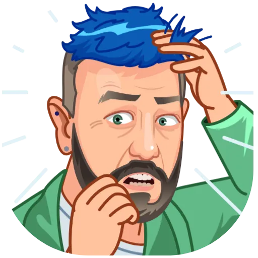 😨 Стикер «Артемий Лебедев» для Telegram
