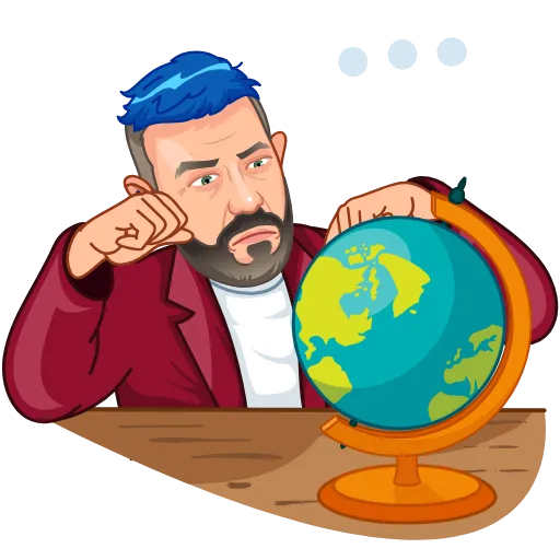 🌏 Стикер «Артемий Лебедев» для Telegram