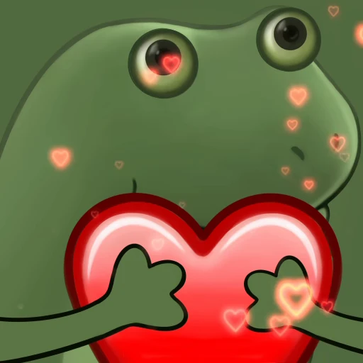 ❤️ Стикер «frogs» для Telegram