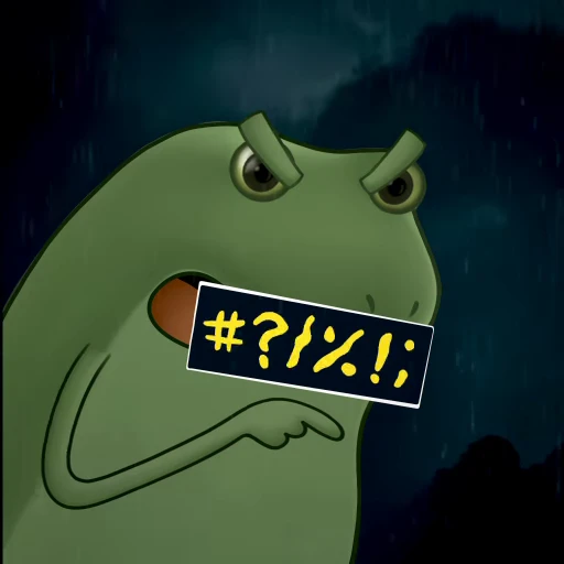 😡 Стикер «frogs» для Telegram