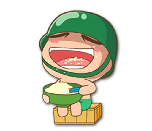 🍚 Стикер «Artillery Man /» для Telegram