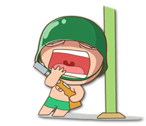 😪 Стикер «Artillery Man /» для Telegram