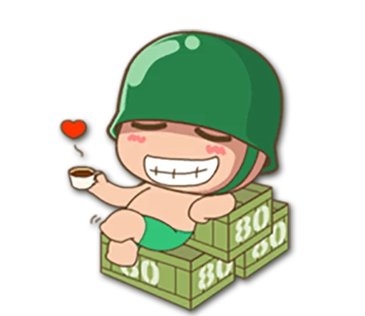 ☕ Стикер «Artillery Man /» для Telegram