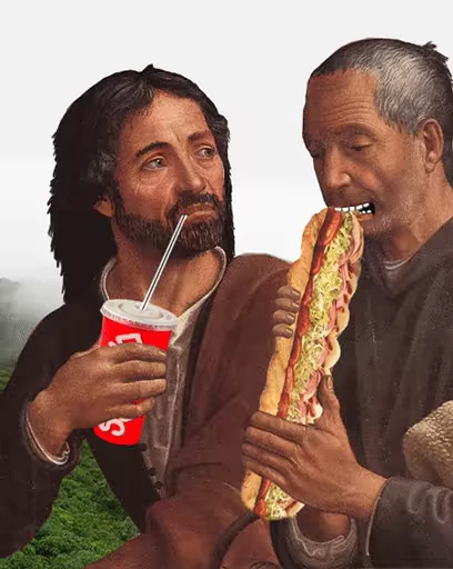 🍔 Стикер «Art n.3» для Telegram