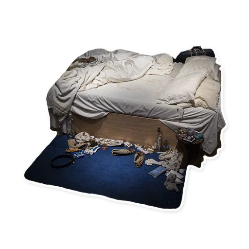 🗑 Стикер «Искусство? больше работ в» для Telegram