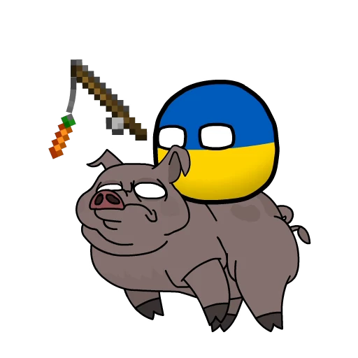 🐷 Стикер «Art&;s Countryballs» для Telegram
