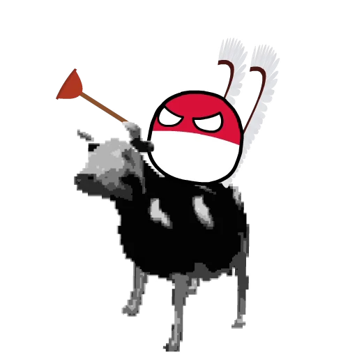 🐄 Стикер «Art&;s Countryballs» для Telegram