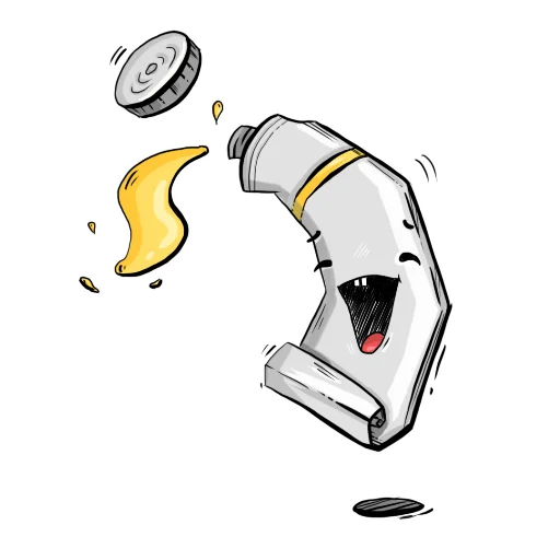 😁 Стикер «Тюбики» для Telegram
