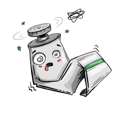 😵 Стикер «Тюбики» для Telegram