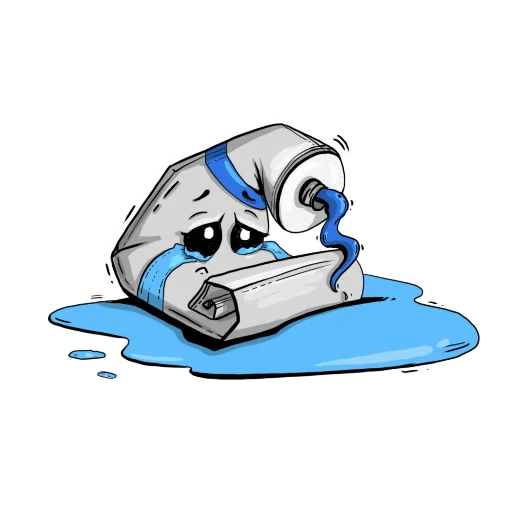 😭 Стикер «Тюбики» для Telegram