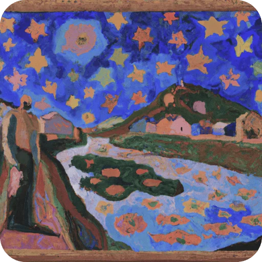 ✨ Стикер «AI x Gauguin style» для Telegram