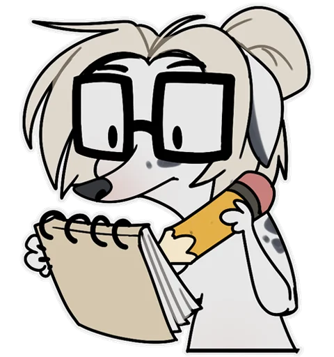 🥸 Стикер «Arya the dog» для Telegram