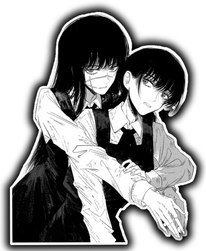 😍 Стикер «Asa Mitaka & Yoru (CSM)» для Telegram