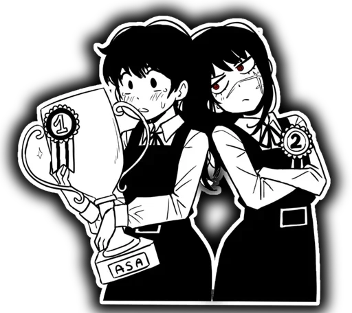 😍 Стикер «Asa Mitaka & Yoru (CSM)» для Telegram