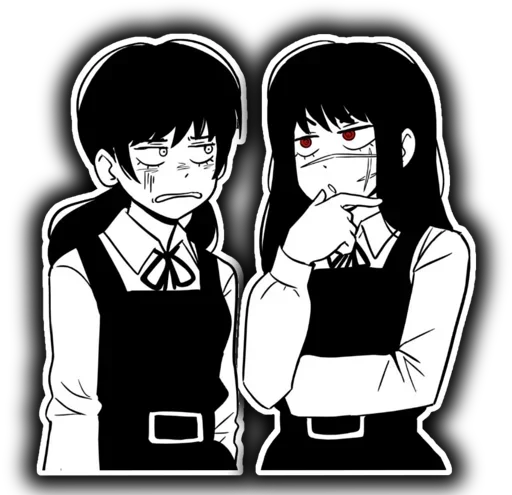 😍 Стикер «Asa Mitaka & Yoru (CSM)» для Telegram