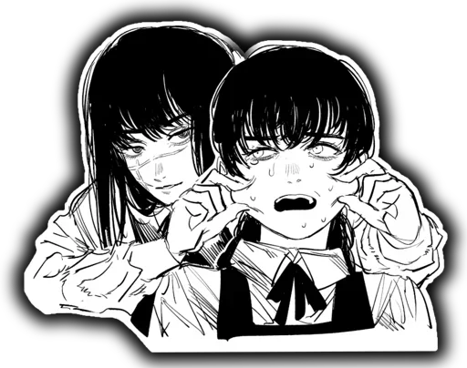😍 Стикер «Asa Mitaka & Yoru (CSM)» для Telegram