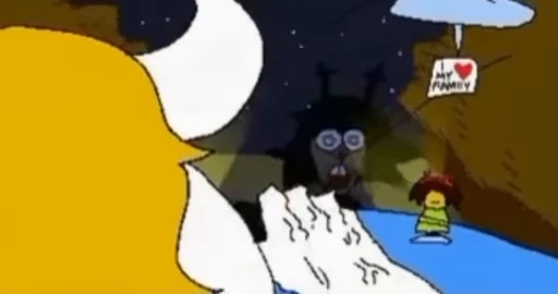 🙂 Стикер «Asgore runs over Dess» для Telegram