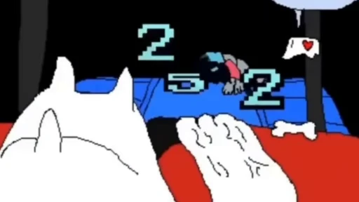 🤕 Стикер «Asgore runs over Dess» для Telegram