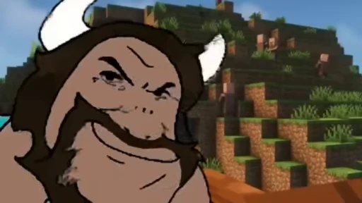 ⛏️ Стикер «Asgore runs over Dess» для Telegram