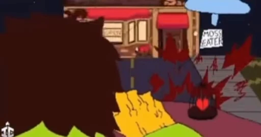 👹 Стикер «Asgore runs over Dess» для Telegram