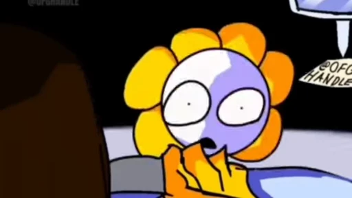 🌸 Стикер «Asgore runs over Dess» для Telegram