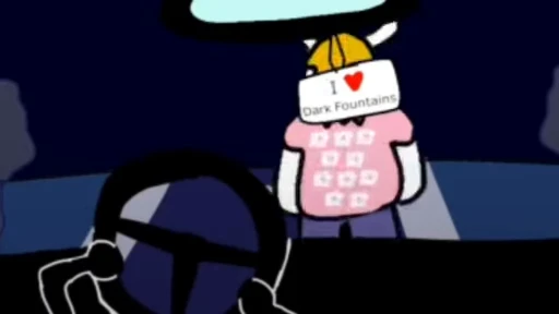 🌃 Стикер «Asgore runs over Dess» для Telegram