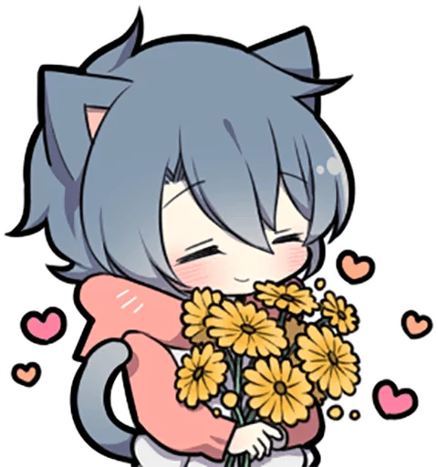 Стикерпак Ash Kitten для Telegram