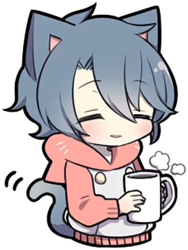 ☕ Стикер «Ash Kitten» для Telegram