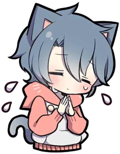 🙏 Стикер «Ash Kitten» для Telegram