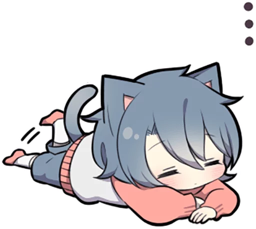😶 Стикер «Ash Kitten» для Telegram