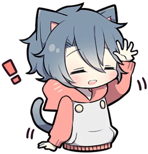 🙋 Стикер «Ash Kitten» для Telegram