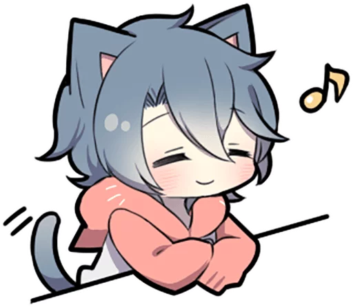 😊 Стикер «Ash Kitten» для Telegram