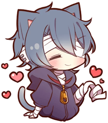 👋 Стикер «Ash Kitten» для Telegram