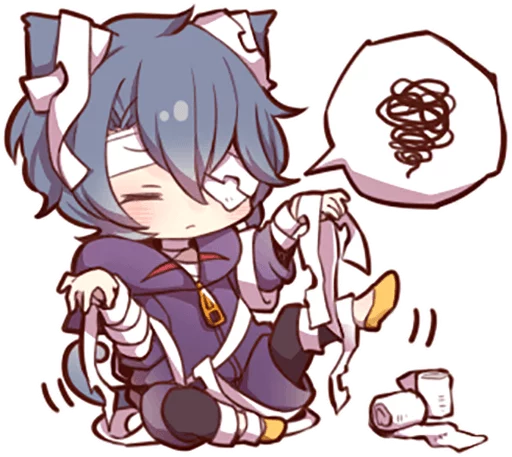 🌀 Стикер «Ash Kitten» для Telegram