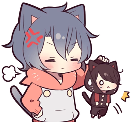 😠 Стикер «Ash Kitten» для Telegram
